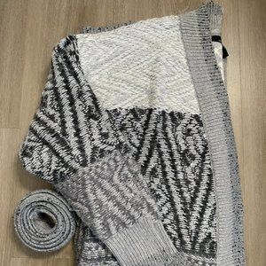 WHBM Fair Isle Sequin Cardigan Duster